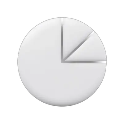 3d percentage pie chart slice transparent png image