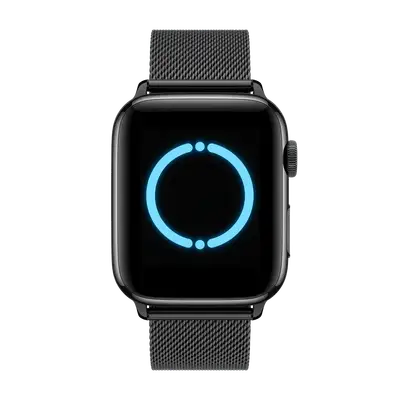 ai voice assistant smartwatch dark chrome png